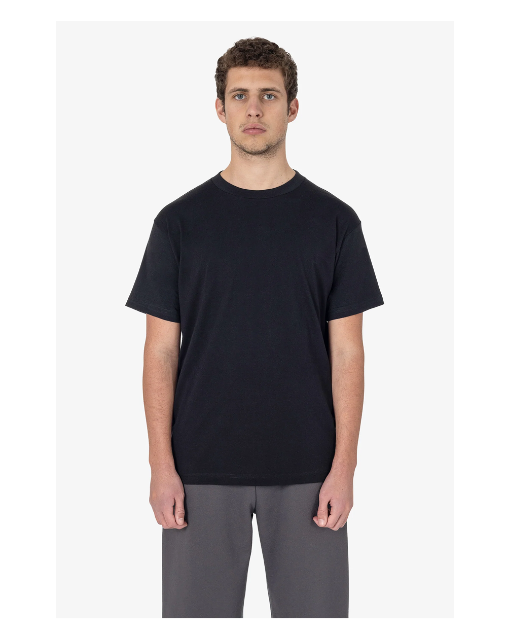 S/S Mock Crew Neck Heavy
